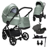 Noordi Fjordi V2 Leather 3in1 with Joie i-Snug 2 Car Seat