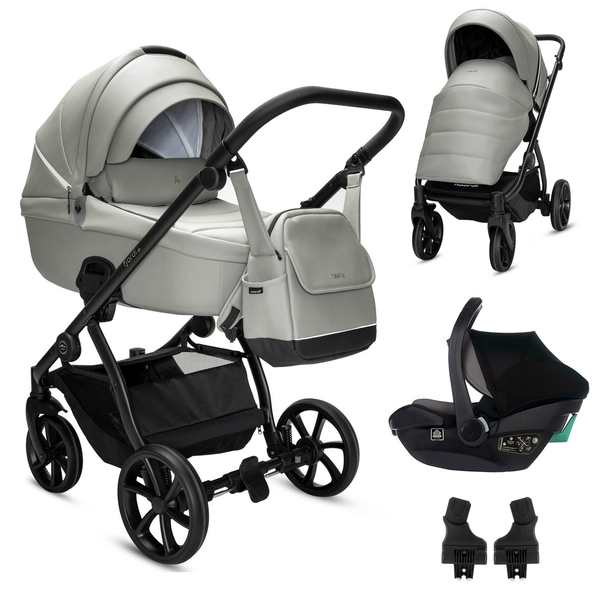 Noordi Fjordi V2 Leather - 3in1 with Travel Carrier Car Seat