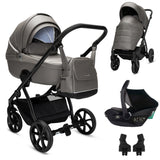 Noordi Fjordi V2 Leather - 3in1 with Travel Carrier Car Seat