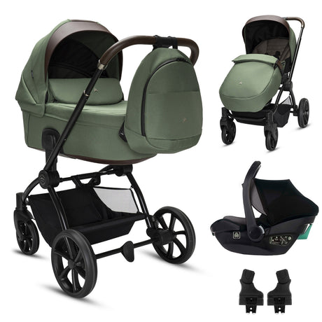 Noordi Sole V3 + Travel Carrier car seat, Woodland Green