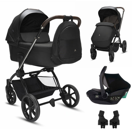Noordi Sole V3 + Travel Carrier car seat, Slate Black