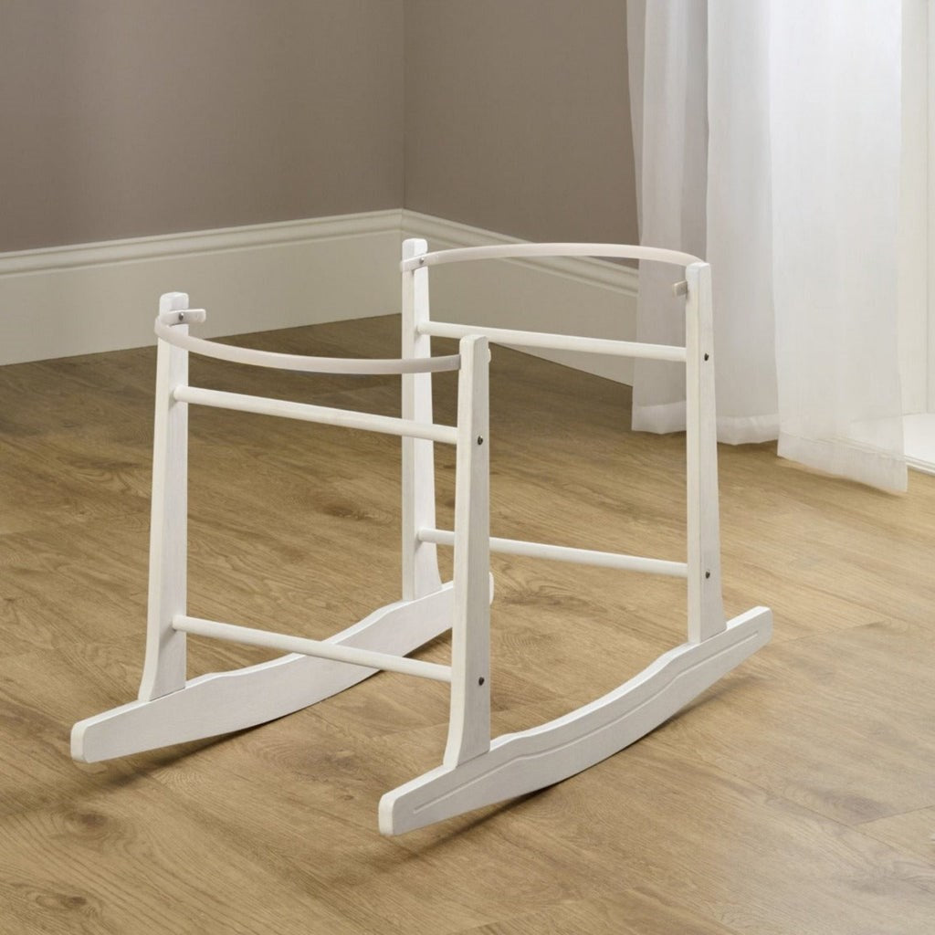 Clair De Lune Standard Rocking Wooden Moses Basket Stand