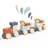 Speedy Monkey Wooden Train Stacker Toy