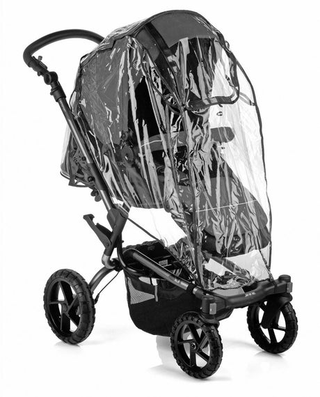 Jané Crosswalk-R All-Terrain Travel System with Sweet Carrycot & Koos iSize R1, Tech Mouse / Black Grey