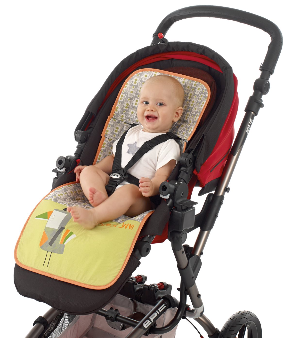 Jane Reversible Cotton Pushchair Seat Liner with Aerosleep