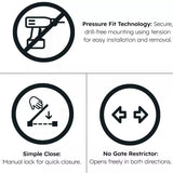 Baby Safety Stair Gate Pressure Fit Extra Wide (2 Pack)
