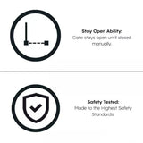 Baby Safety Stair Gate Pressure Fit Extra Wide (2 Pack)