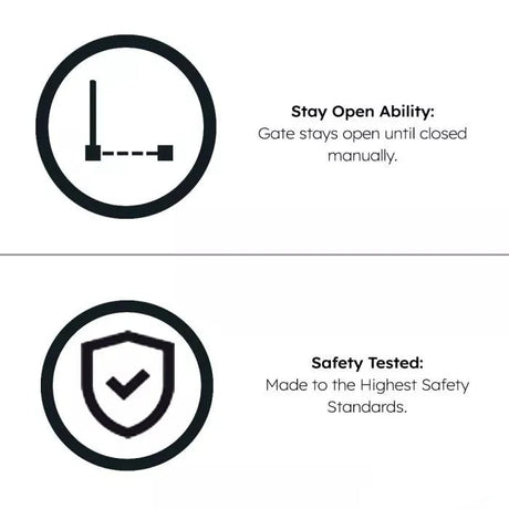 Baby Safety Stair Gate Pressure Fit Extra Wide No Drill