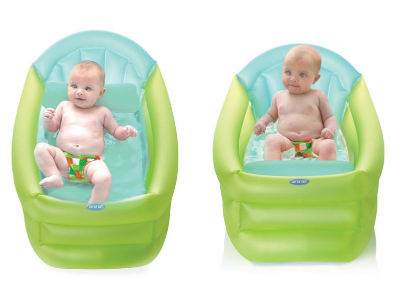 Jane Deluxe Inflatable Baby Bath with 3 Positions 30L - Aquarel Blue