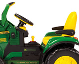 Peg Perego John Deere Ground Loader 12V Electric Bulldozer Tractor with Scoop, 3+ years