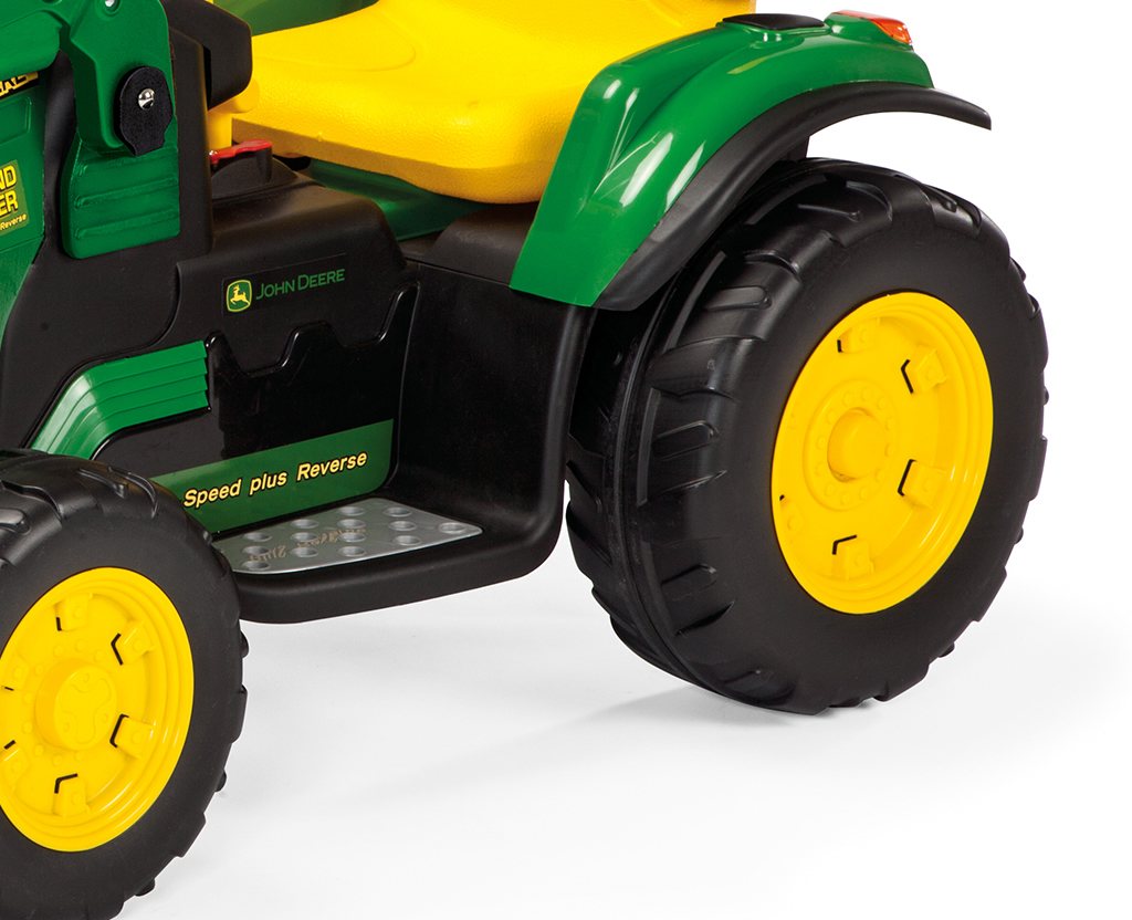 Peg Perego John Deere Ground Loader 12V Electric Bulldozer Tractor with Scoop, 3+ years