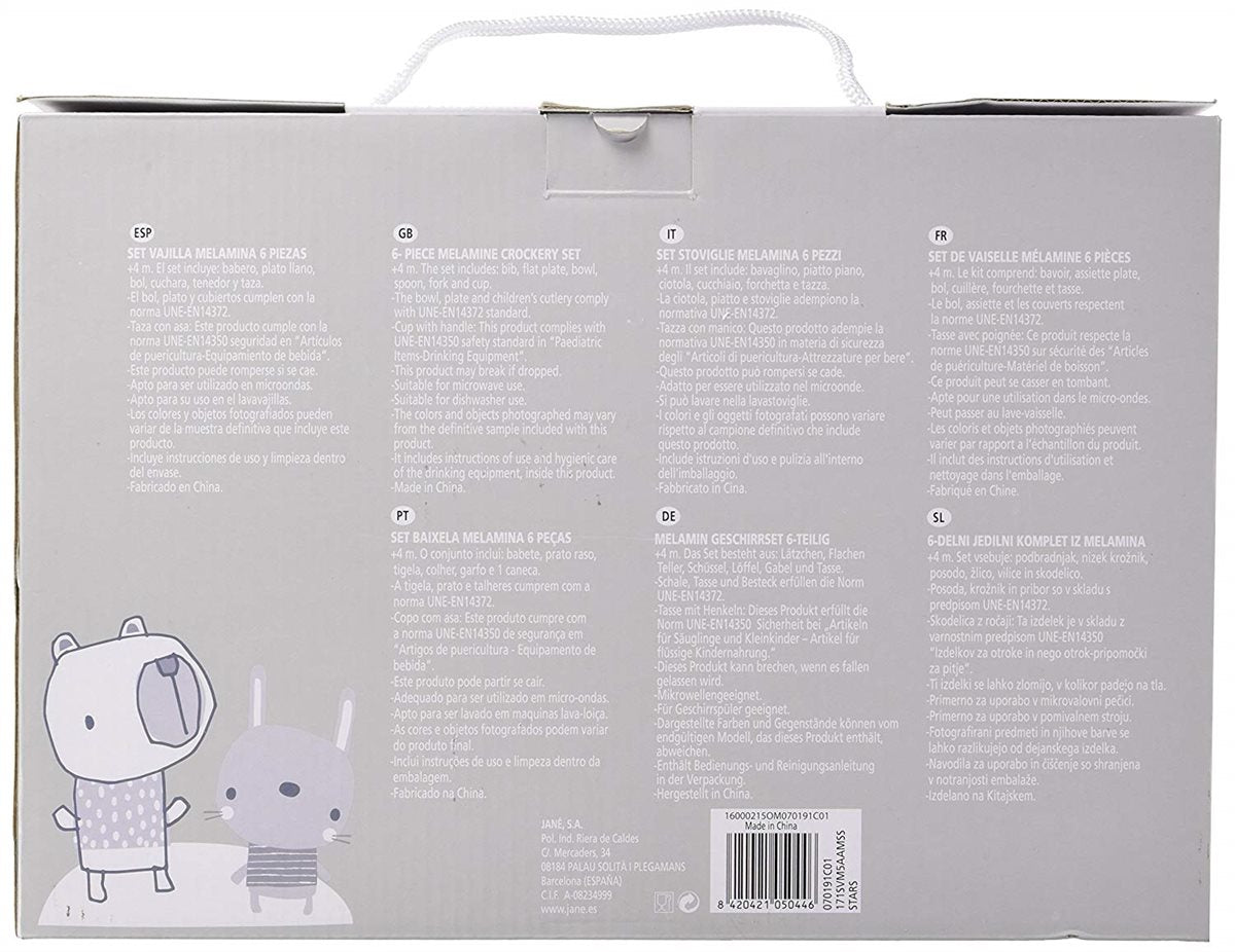 Jane 6 Piece Stars Microwave Feeding Set