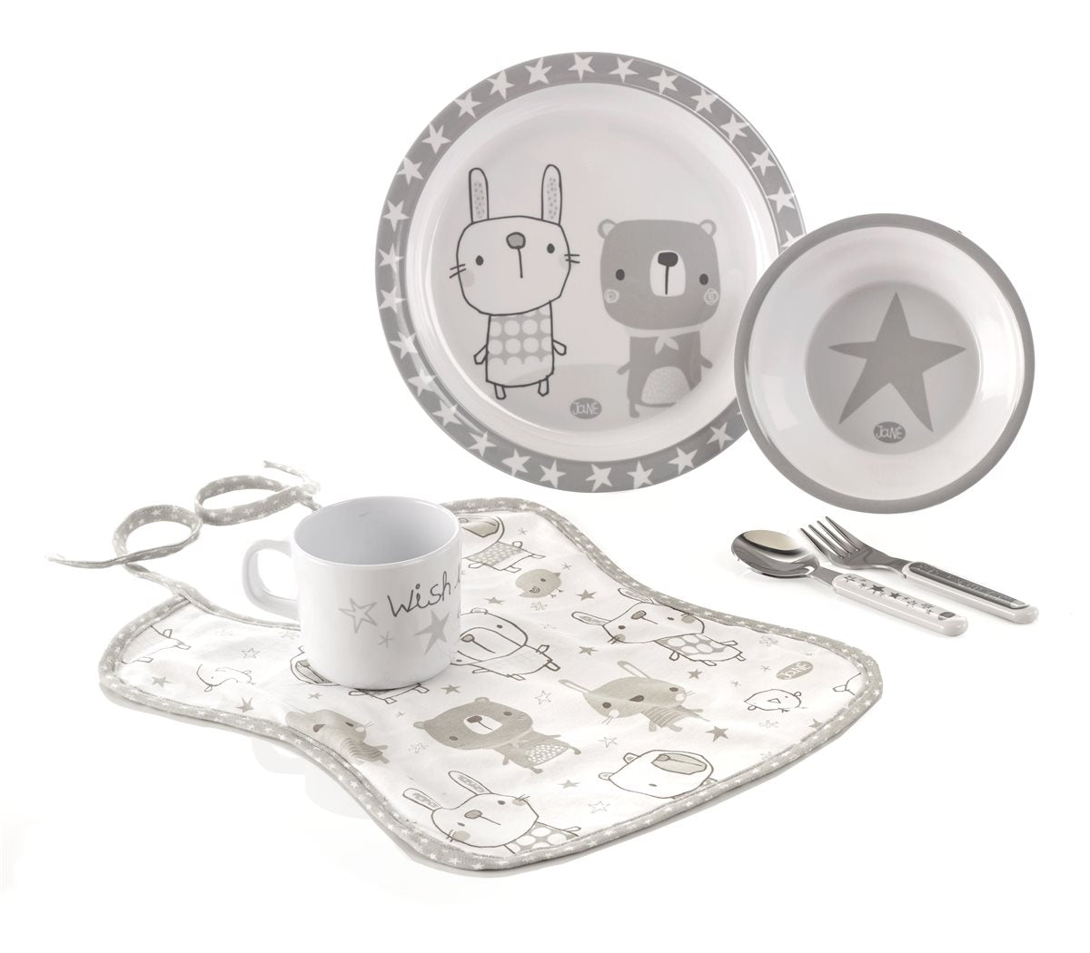 & Toddlers 6 Piece Stars Microwave Feeding Set Star