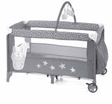 Jane Duo Level Travel Cot & Toys, Stars
