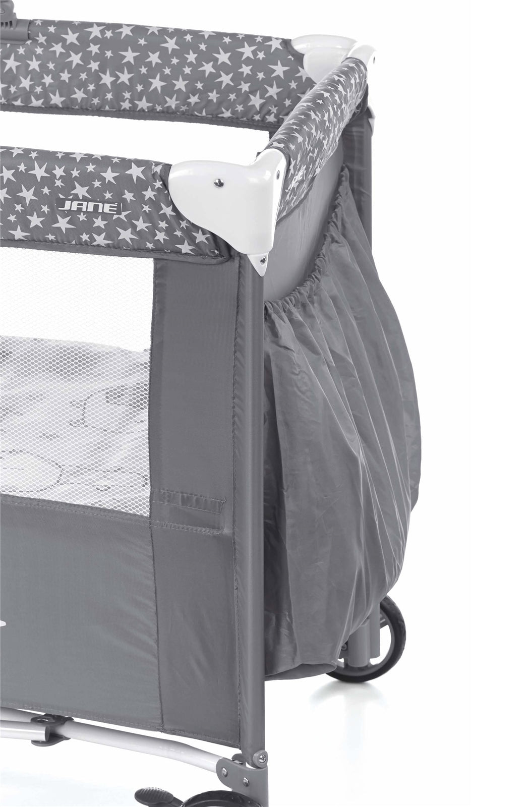 Jane Duo Level Travel Cot & Toys, Stars