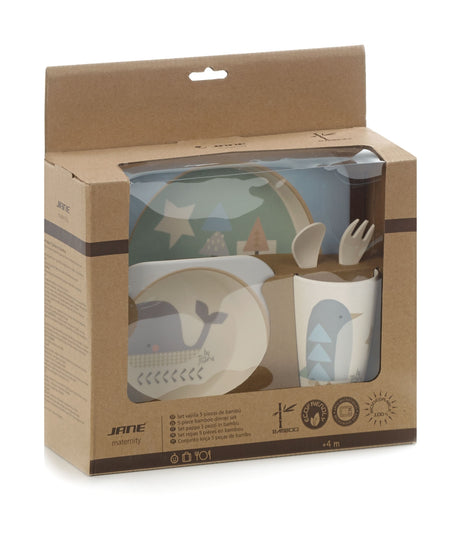 Jane Bamboo 5 Piece Dinner Set