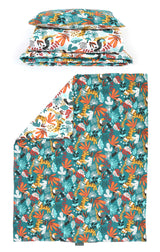 Forrest 3 Piece Reversible Baby Bedding Set, Rainforest
