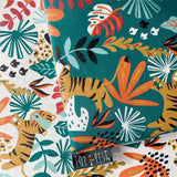 Forrest 3 Piece Reversible Baby Bedding Set, Rainforest