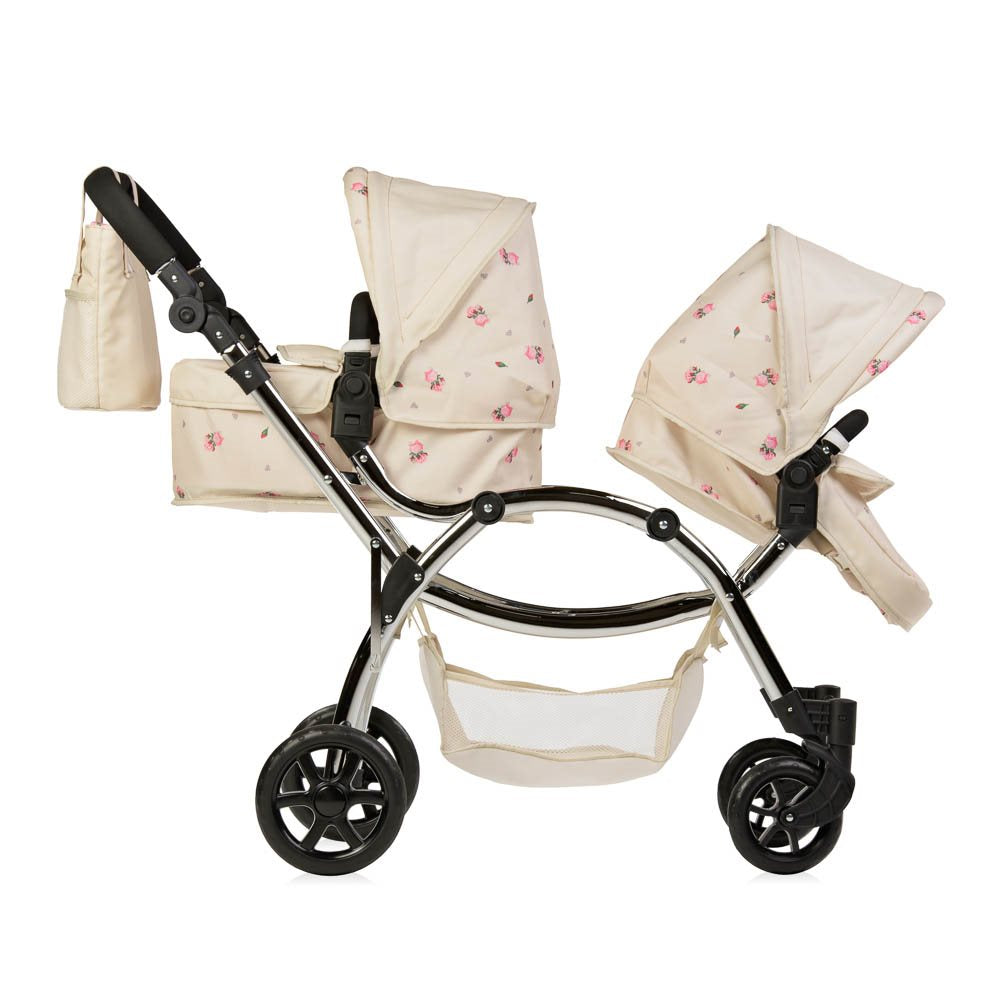 Roma Darcie Twin Dolls Pram, Cream