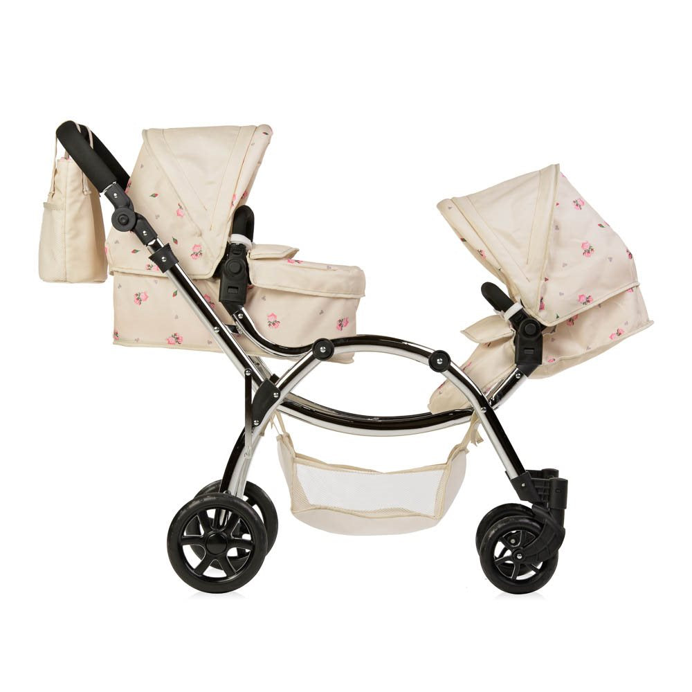 Roma Darcie Twin Dolls Pram, Cream