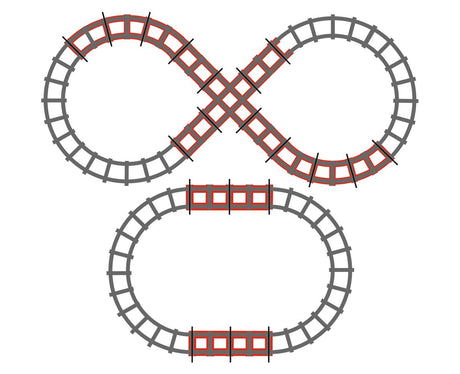 Peg Perego Figure 8 Track Set for Santa Fe Train