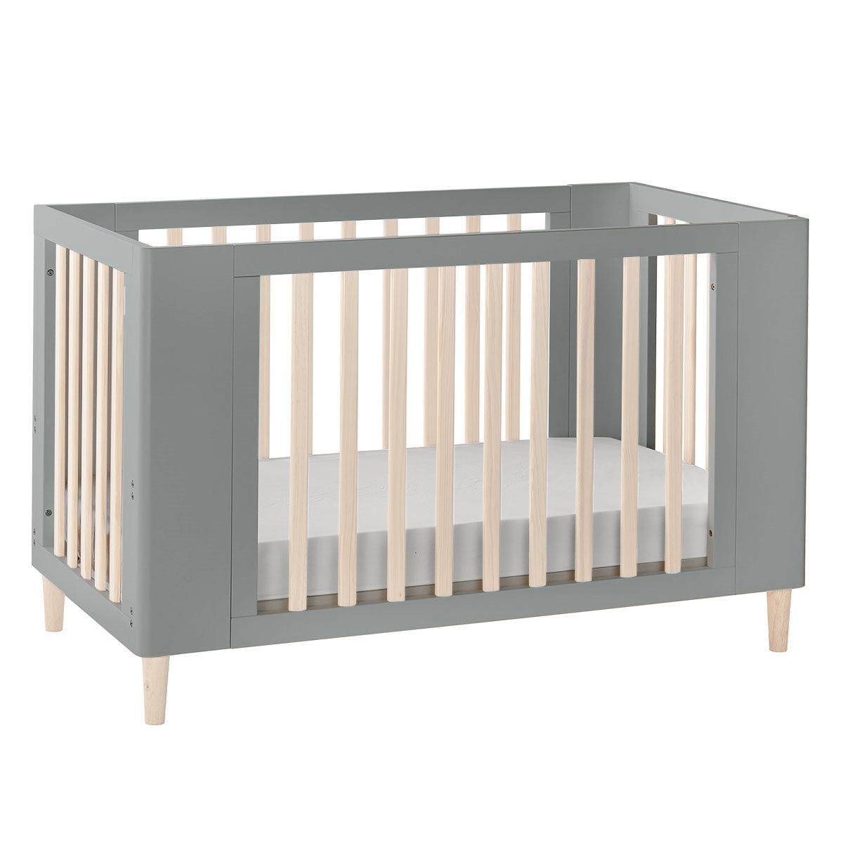 Cocoon Evoke 4in1 Cot bed + Dresser + Mattresses, Dove Grey