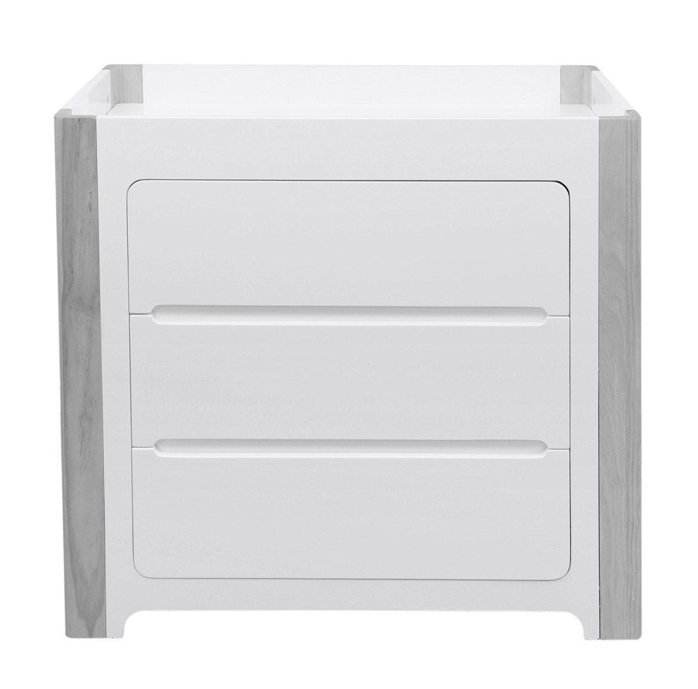Cocoon Evoluer 4in1 Cot bed + Dresser + Mattresses, White / Grey