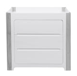 Cocoon Evoluer 4in1 Cot bed + Dresser + Mattresses, White / Grey