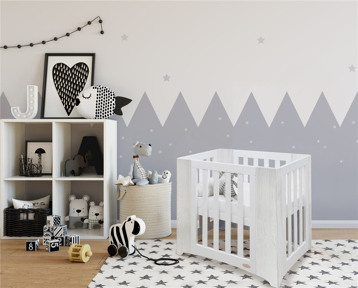 Cocoon Evoluer 4in1 Cot bed + Dresser + Mattresses, White / Grey