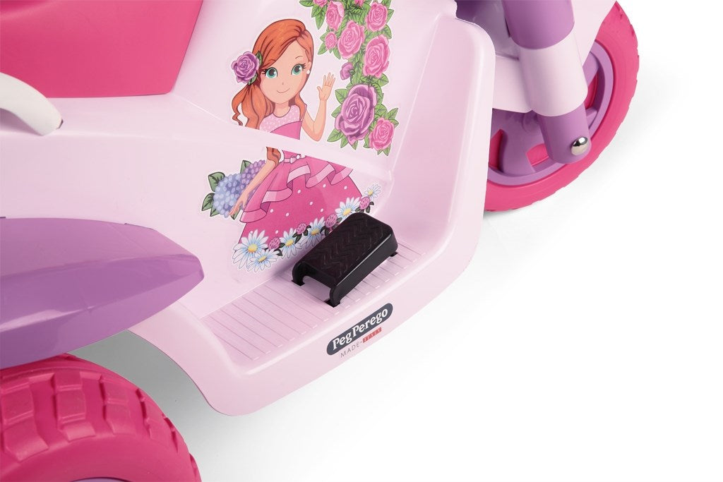 Peg Perego Flower Princess 6V Electric Motorcycle, 2+ years