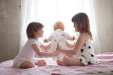 Johnston's Little Treasure 38cm Soft Baby Doll with Deluxe Blue Romper and Accessories