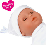 Johnston's Little Treasure 38cm Soft Baby Doll with Deluxe Blue Romper and Accessories