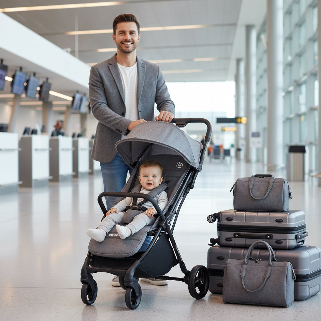 Be Cool Quick Fold Lightweight Pushchair – Compact Fold Stroller 0-22kg, 0-4 years