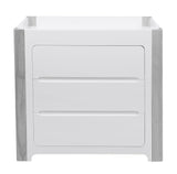 Cocoon Change Area Dresser, White / Grey