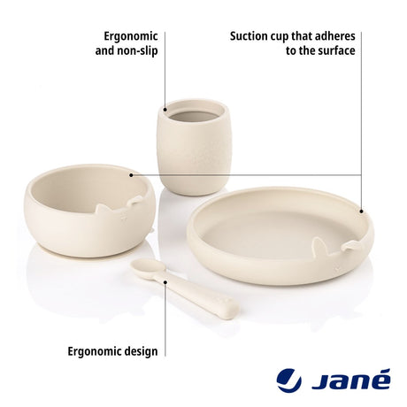 Jane Complete 4-Piece Silicone Dinner Set for Babies