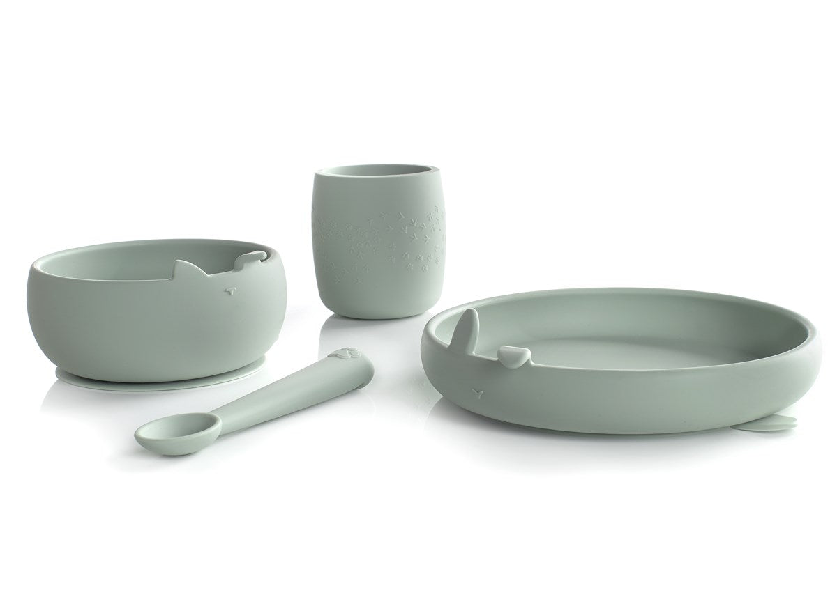 Jane Complete 4-Piece Silicone Dinner Set for Babies