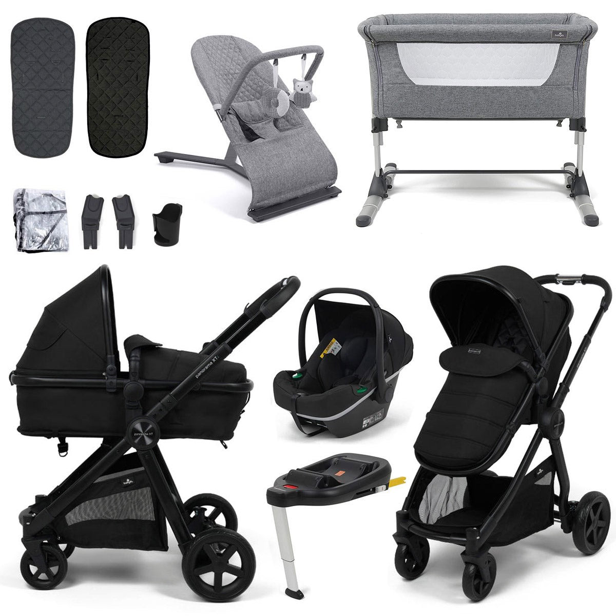 Panorama XTi Nursery &amp; Travel System Bundle – Complete Newborn Starter Set