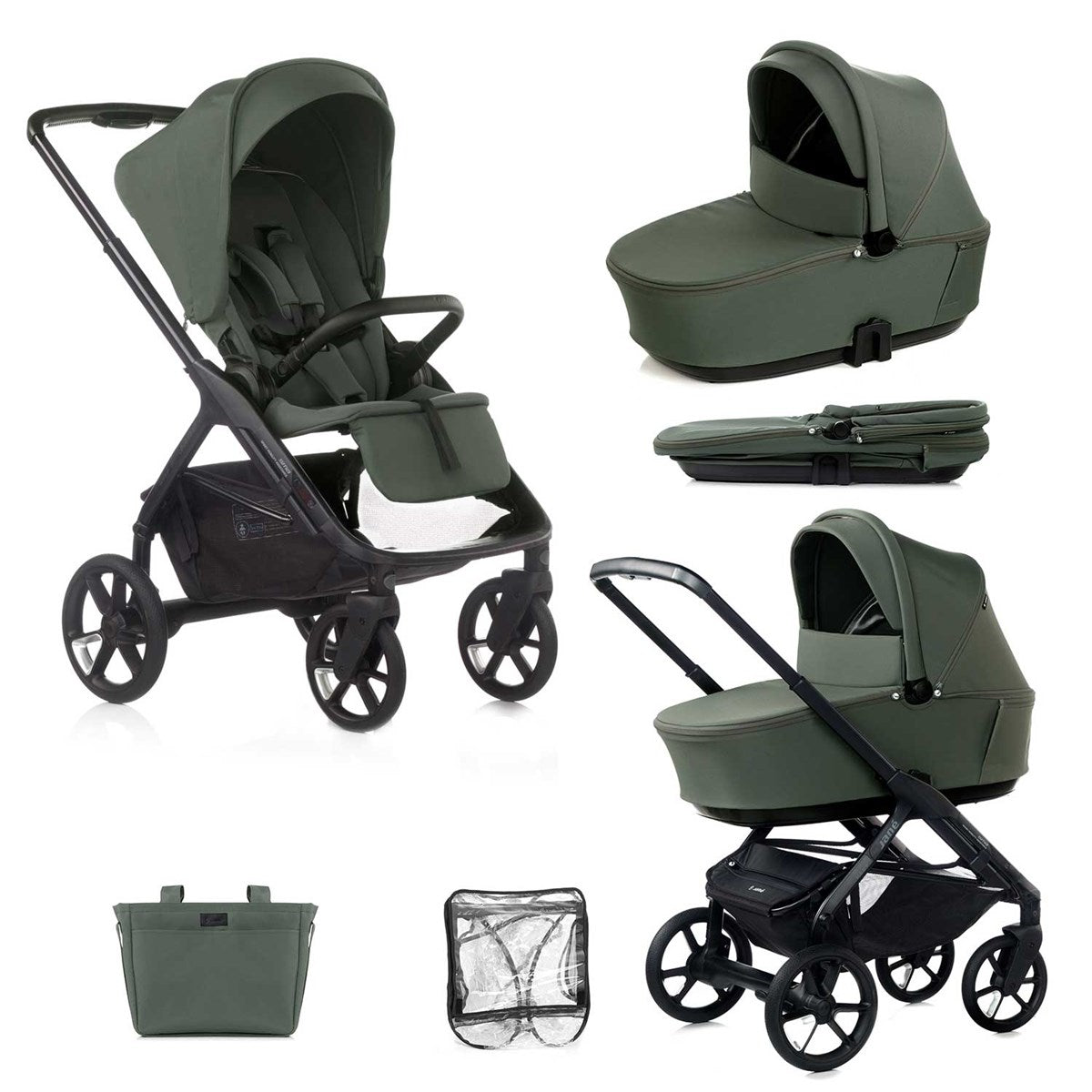 Jane Keep + Sleep Travel System Pram, Botanic