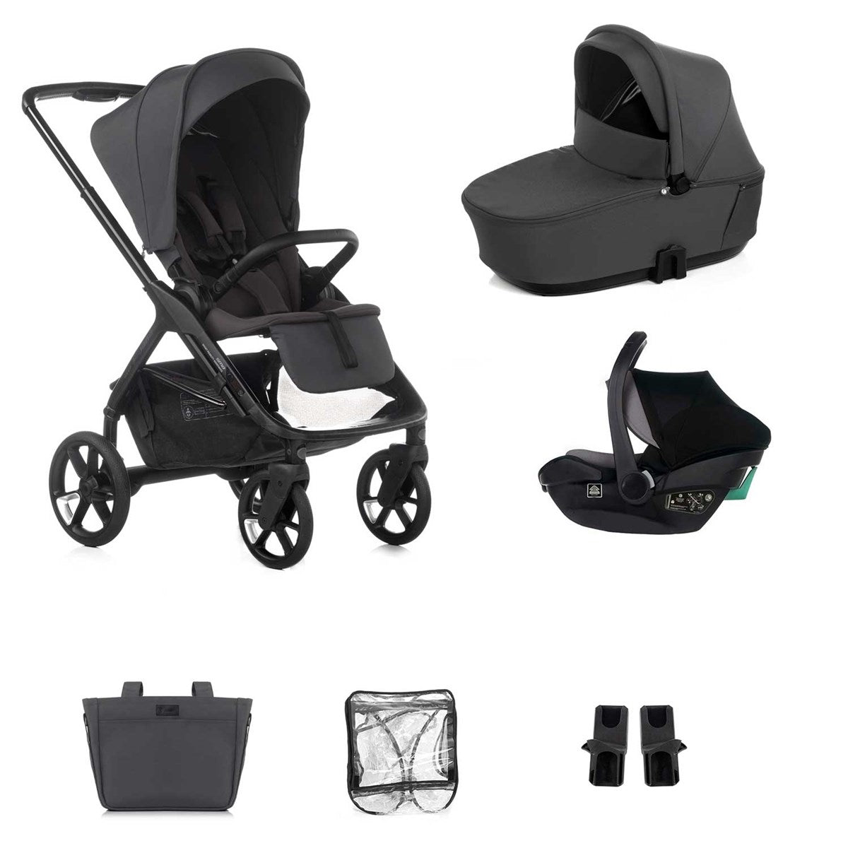 Jane Keep + Sleep Travel System Pram, Cloud