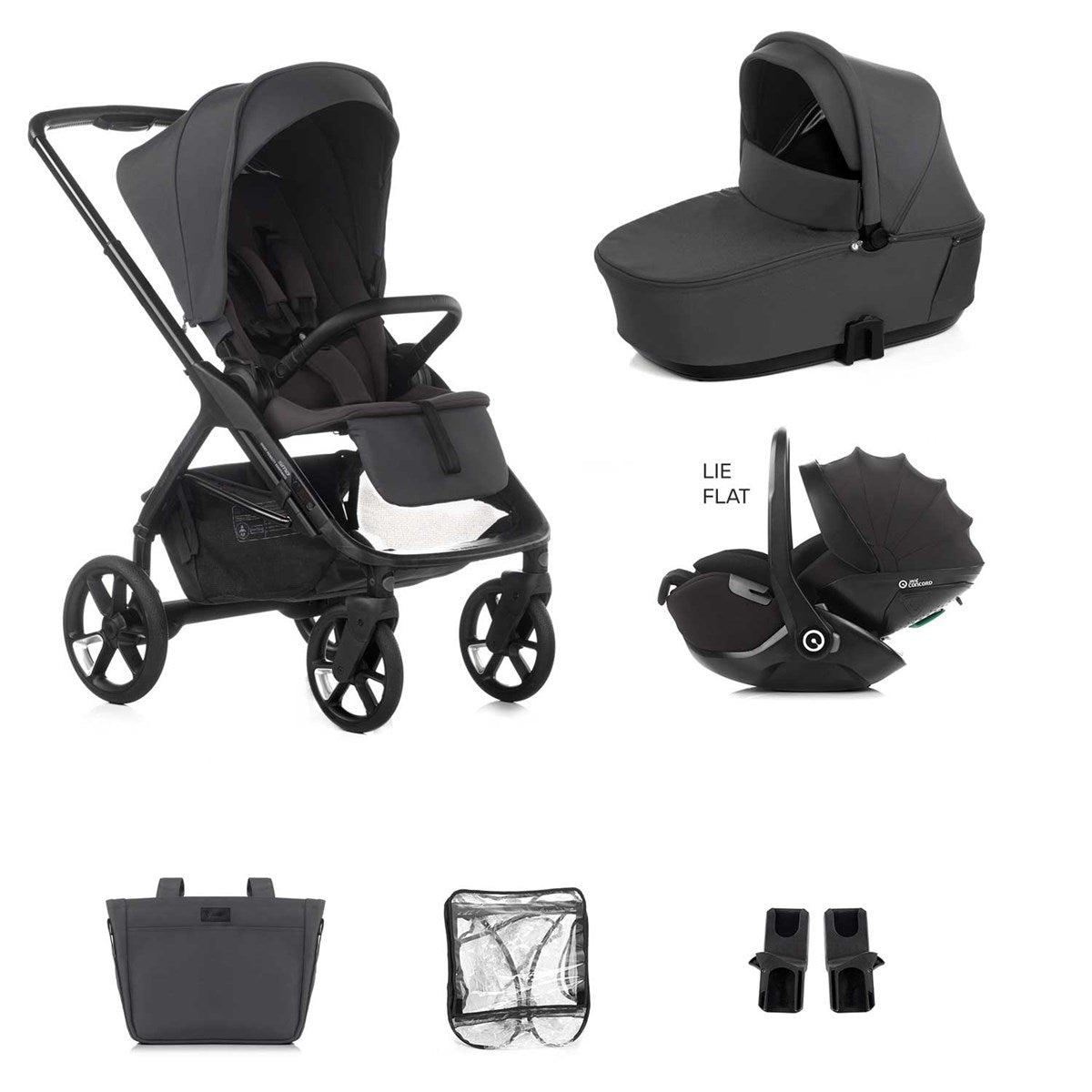 Jane Keep + Sleep Travel System Pram, Cloud