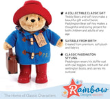 Rainbow Designs Large 34cm Classic Paddington Bear with Boots & Suitcase