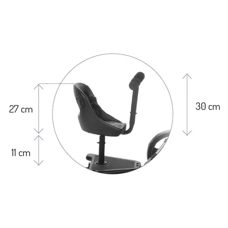 Seat Unit for Skate Buggy Platform - Converts Standing Board into Seated Ride-On