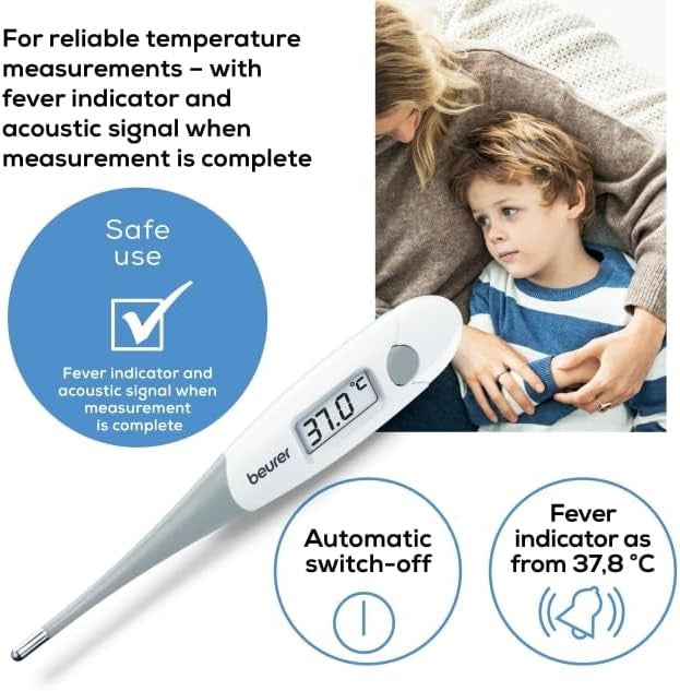 Beurer FT15/1 Digital Instant Thermometer with Flexible Tip