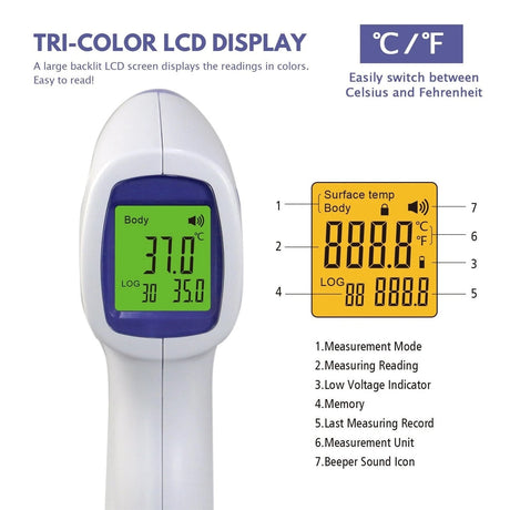Jabees JBT1 Non-Contact Forehead Infrared Thermometer