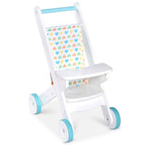 Melissa & Doug Mine To Love - Wooden Play Dolls Stroller
