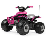 Peg Perego Corral T-Rex 330W 12 Volt Electric Quad, 3+ years, Pink