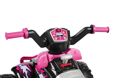 Peg Perego Corral T-Rex 330W 12 Volt Electric Quad, 3+ years, Pink