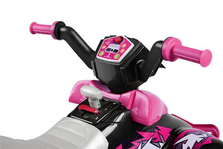 Peg Perego Corral T-Rex 330W 12 Volt Electric Quad, 3+ years, Pink