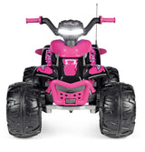 Peg Perego Corral T-Rex 330W 12 Volt Electric Quad, 3+ years, Pink