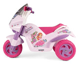 Peg Perego Flower Princess 6V Electric Ride-On Motorcycle with Lights & Sounds, 2+ Years